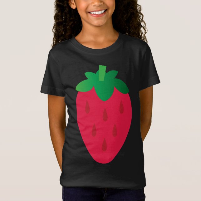 Camiseta Arte de frutillas de fresa (Anverso)