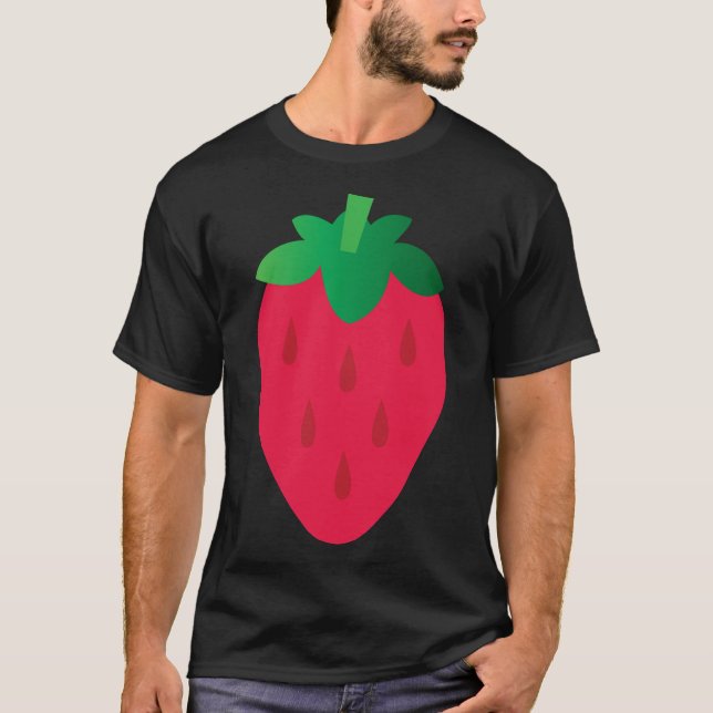 Camiseta Arte de frutillas de fresa (Anverso)