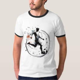 Camiseta Arte de Fútbol Dinámico