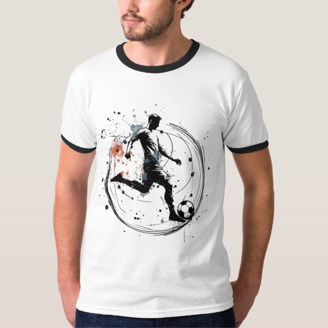 Camiseta Arte de Fútbol Dinámico (Anverso)