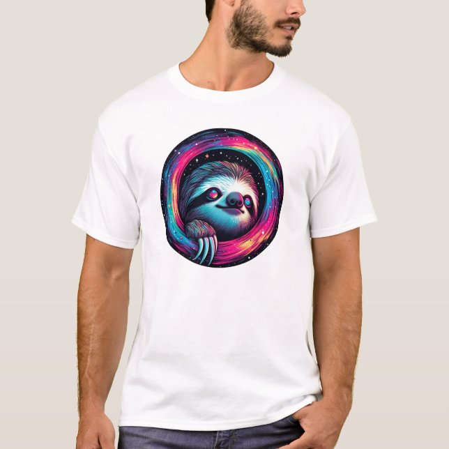 Camiseta Arte de galaxia con eslogan cósmico (Anverso)