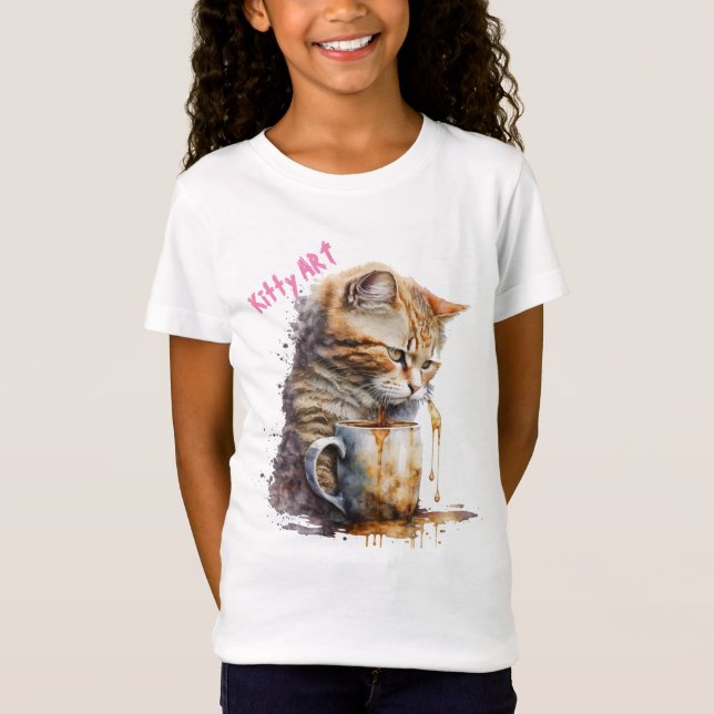 CAMISETA ARTE DE GATITO (Anverso)