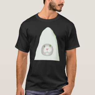 Camiseta Arte de gatito sonriente meme de gato blanco