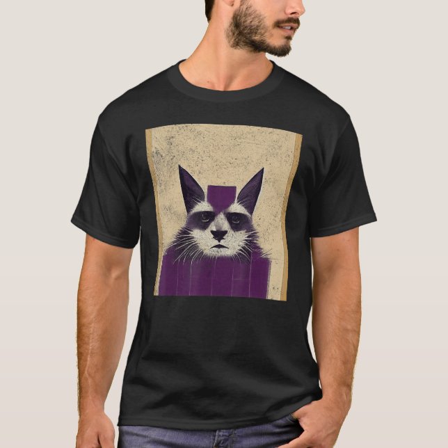 Camiseta Arte de gato (Anverso)