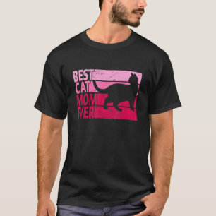 Camiseta Arte De Gato Cutáneo Para Mamá Mujeres Rama Mascot