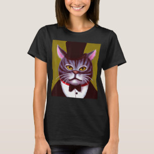 Camiseta Arte de gato de Tuxedo retrato de gatito lindo gat