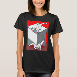 Camiseta Arte de gato freaky meme de gatito