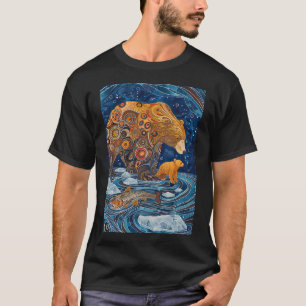 Camiseta Arte de gatos que aman la pesca