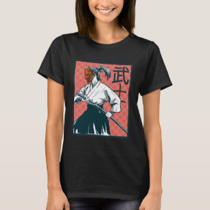 Camiseta Arte de Geisha Japonesa Onna musha Japonesa Retr