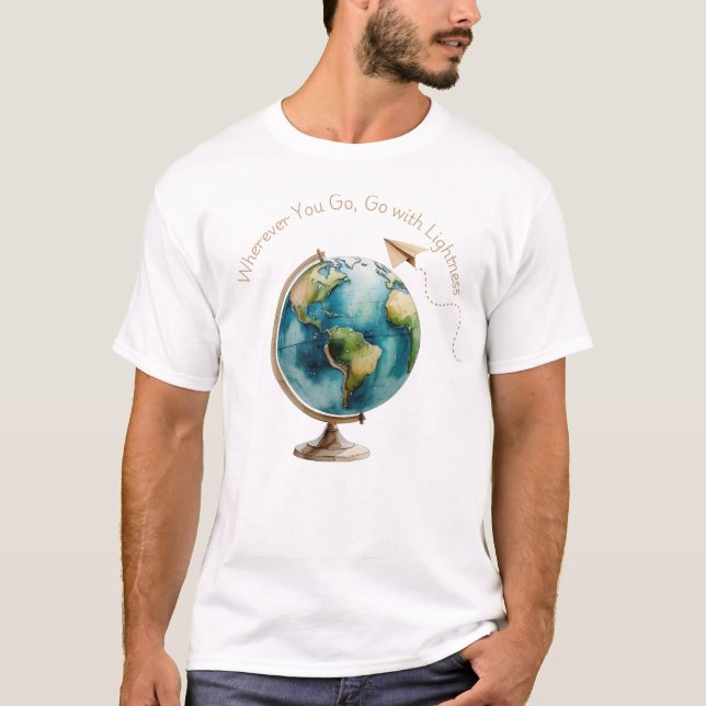 Camiseta Arte de Globe acuático - Adonde vayas (Anverso)