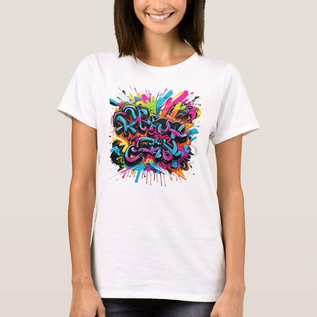 Camiseta Arte de graffiti (Anverso)
