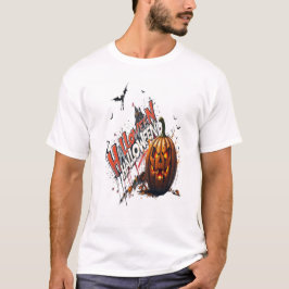 Camiseta arte de graffiti de calabaza de halloween
