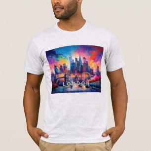 Camiseta Arte de graffiti en la línea aérea de Londres