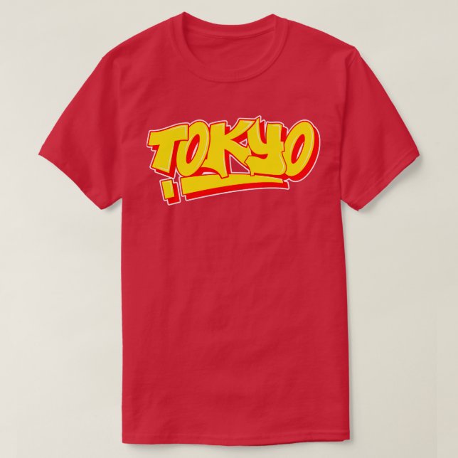 Camiseta Arte de graffiti en Tokio (Diseño del anverso)