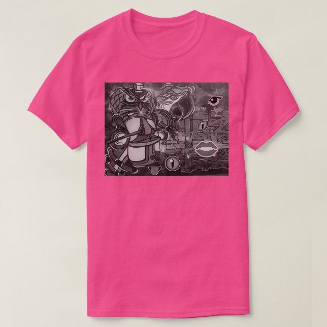 Camiseta arte de grafitti clásico (Diseño del anverso)