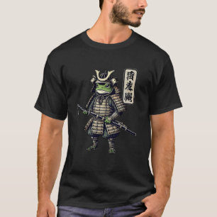 Camiseta Arte de guerrero rana samurái estilo japonés Cool