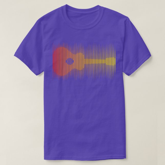 Camiseta Arte de guitarra 2 (Diseño del anverso)