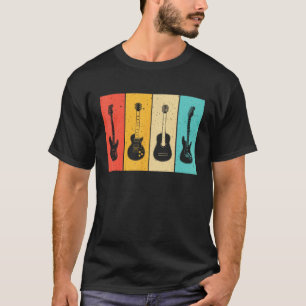 Camiseta Arte de guitarrista vintage genial para hombres y 