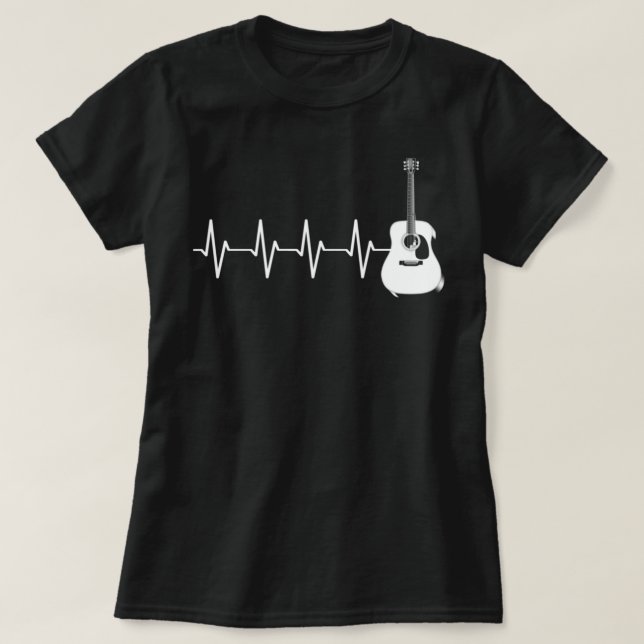 Camiseta Arte de Guitarver Acústico (Diseño del anverso)