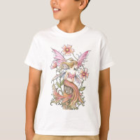 Arte de Hada de Flor Rosa