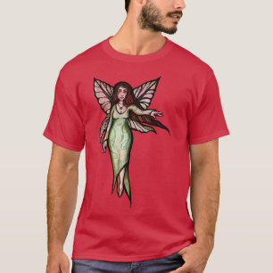 Camiseta Arte de hadas verdes Grave diseño de moda pagana c