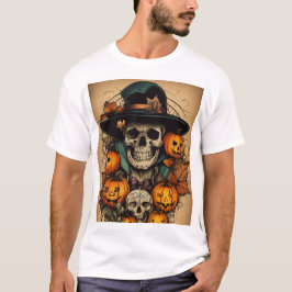 Camiseta Arte de Halloween al estilo de los tatuajes: Diseñ