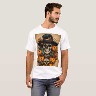 Camiseta Arte de Halloween al estilo de los tatuajes: Diseñ