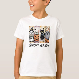 Camiseta Arte de Halloween de la Temporada Espeluznante