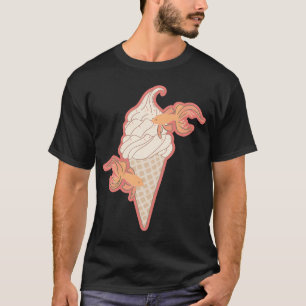 Camiseta arte de helado de carpa koi