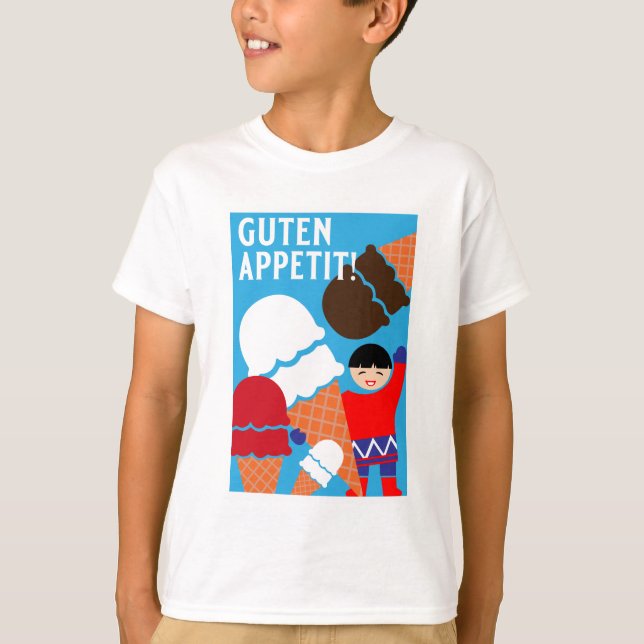 Camiseta Arte De Helado Retro Vintage (Anverso)
