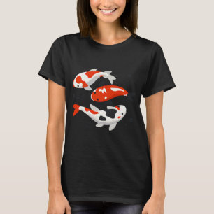 Camiseta Arte de hermosos peces koi