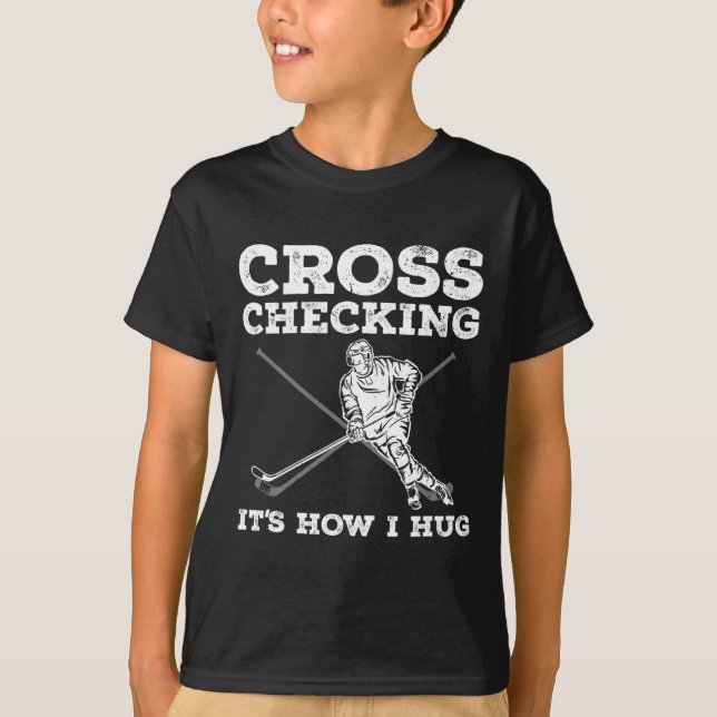 Camiseta Arte De Hockey Sobre Hielo Divertido Para Hombres  (Anverso)