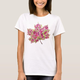 Camiseta Arte De Hojas De Otoño - Agua Boho En Púrpura