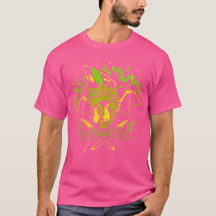 Camiseta Arte de horror - Pompadour Zombie Bat Monster - Ps