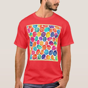 Camiseta Arte de huellas digitales coloridas