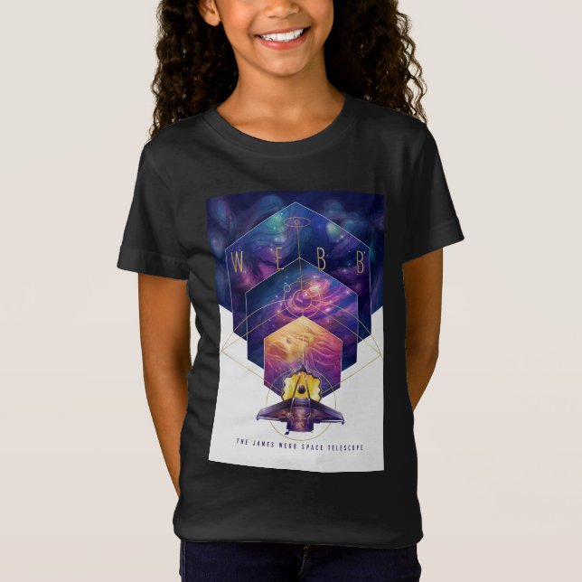 Camiseta Arte de Ilustracion del telescopio espacial James  (Anverso)