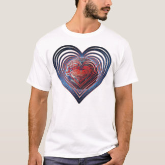 Camiseta arte de imagen de la Tierra del corazón