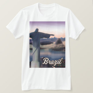 Camiseta Arte de impresión de cartel de viaje a Brasil.