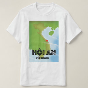 Camiseta arte de impresión de cartel de viaje a Hoi An Viet