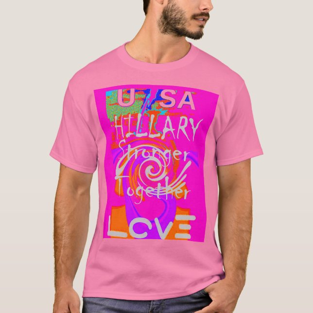 Camiseta Arte de inspiración en una colina rosa (Anverso)