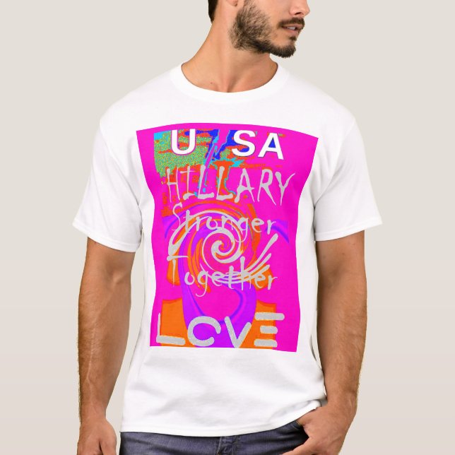 Camiseta Arte de inspiración en una colina rosa (Anverso)