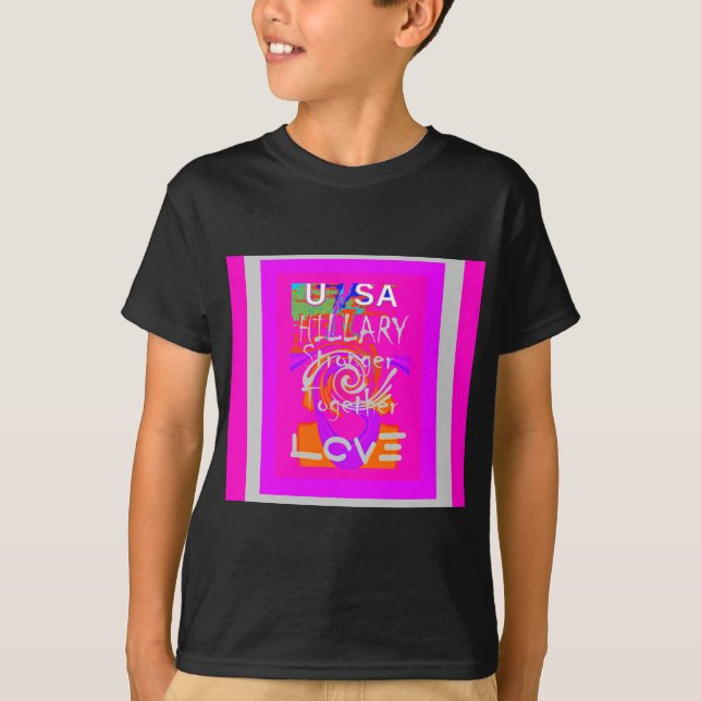 Camiseta Arte de inspiración en una colina rosa (Anverso)