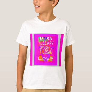 Camiseta Arte de inspiración en una colina rosa