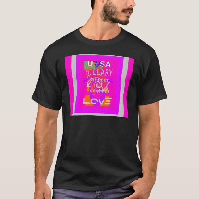 Camiseta Arte de inspiración en una colina rosa (Anverso)