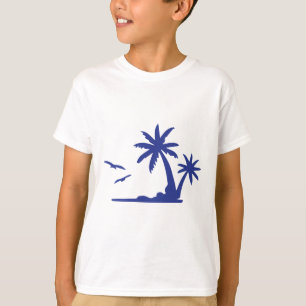Camiseta Arte de Isla Tropical