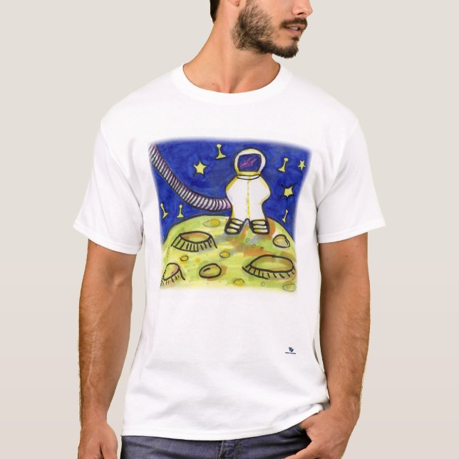 Camiseta Arte de juego de mesa de astronauta de la cadena e (Anverso)