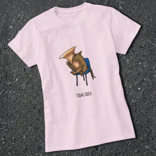Camiseta Arte de juego de palabras de Chupacabra Tuba Tuba