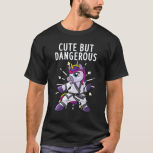 Camiseta Arte de Karate Lindo para Mujer Chica Cinturón Neg