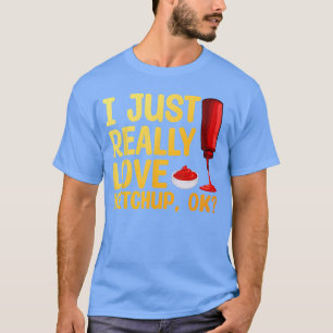 Camiseta Arte de Ketchup Genial para Hombres Mujeres Arte T
