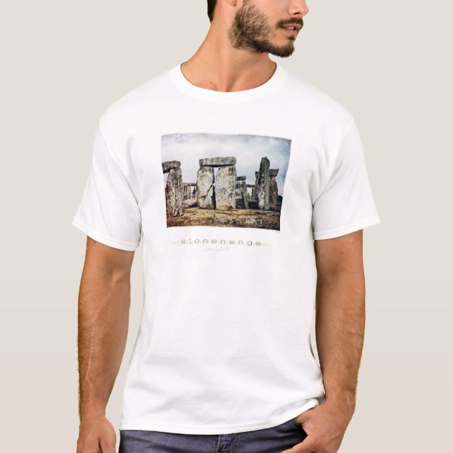 Camiseta Arte de la acuarela de Stonehenge (Anverso)